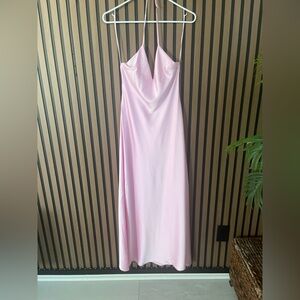 Zara satin midi slip dress